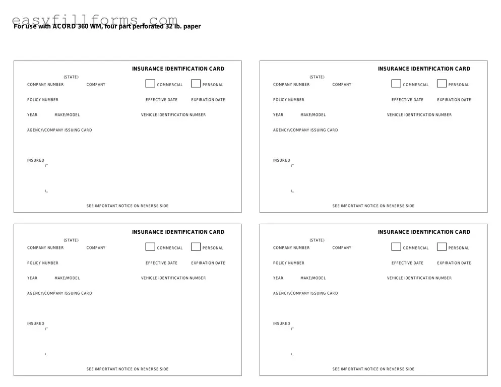 Printable Acord 50 WM Form