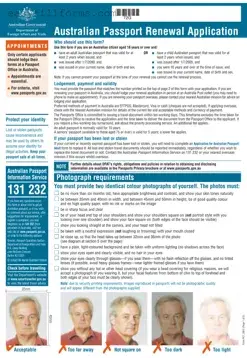 Printable Australian Passport Renewal Form