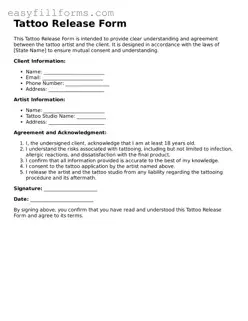 Attorney-Verified Tattoo Release Template