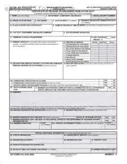 Printable Dd 214 Form