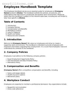 Attorney-Verified Employee Handbook Template