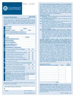 Printable CBP 6059B Form
