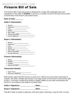 Attorney-Verified Firearm Bill of Sale Template