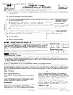 Printable IRS W-9 Form