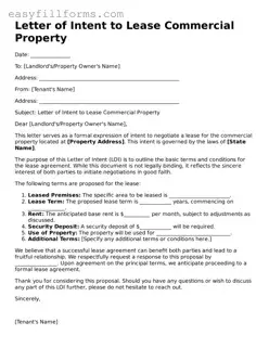 Attorney-Verified Letter of Intent to Lease Commercial Property Template