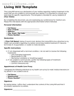 Attorney-Verified Living Will Template