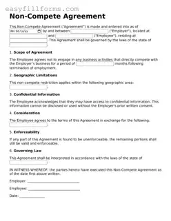 Attorney-Verified Non-compete Agreement Template