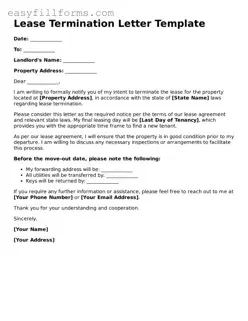 Attorney-Verified Lease Termination Letter Template
