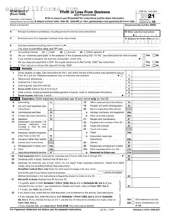 Printable IRS Schedule C 1040 Form