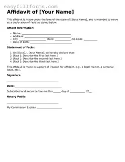 Attorney-Verified Affidavit Template