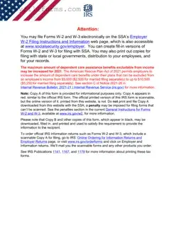 Printable IRS W-2 Form