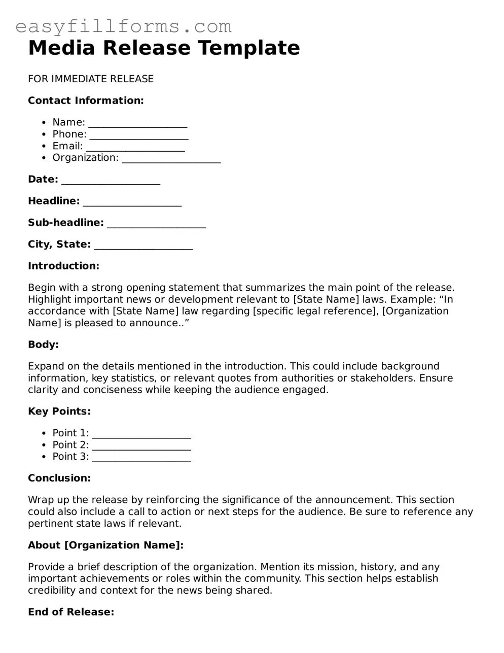 Attorney-Verified Media Release Template